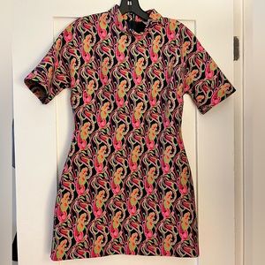 ZARA jacquard mini dress